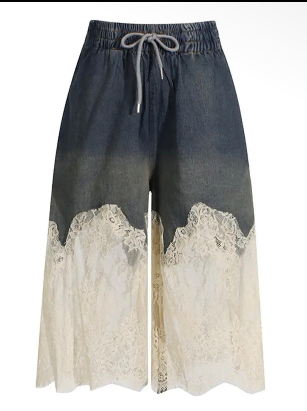 BERMUDA LACE DENIM