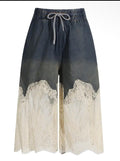BERMUDA LACE DENIM